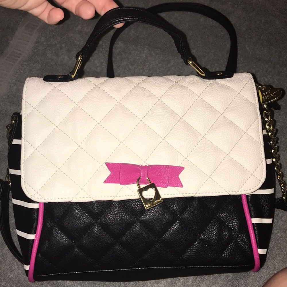 Betsey Johnson bag with shoulder strap and handle